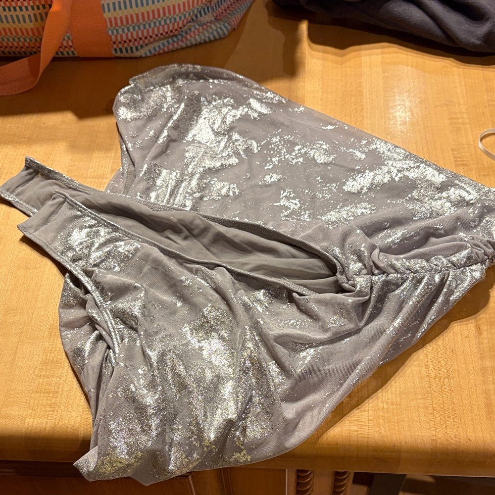 Silver Shimmer body suit